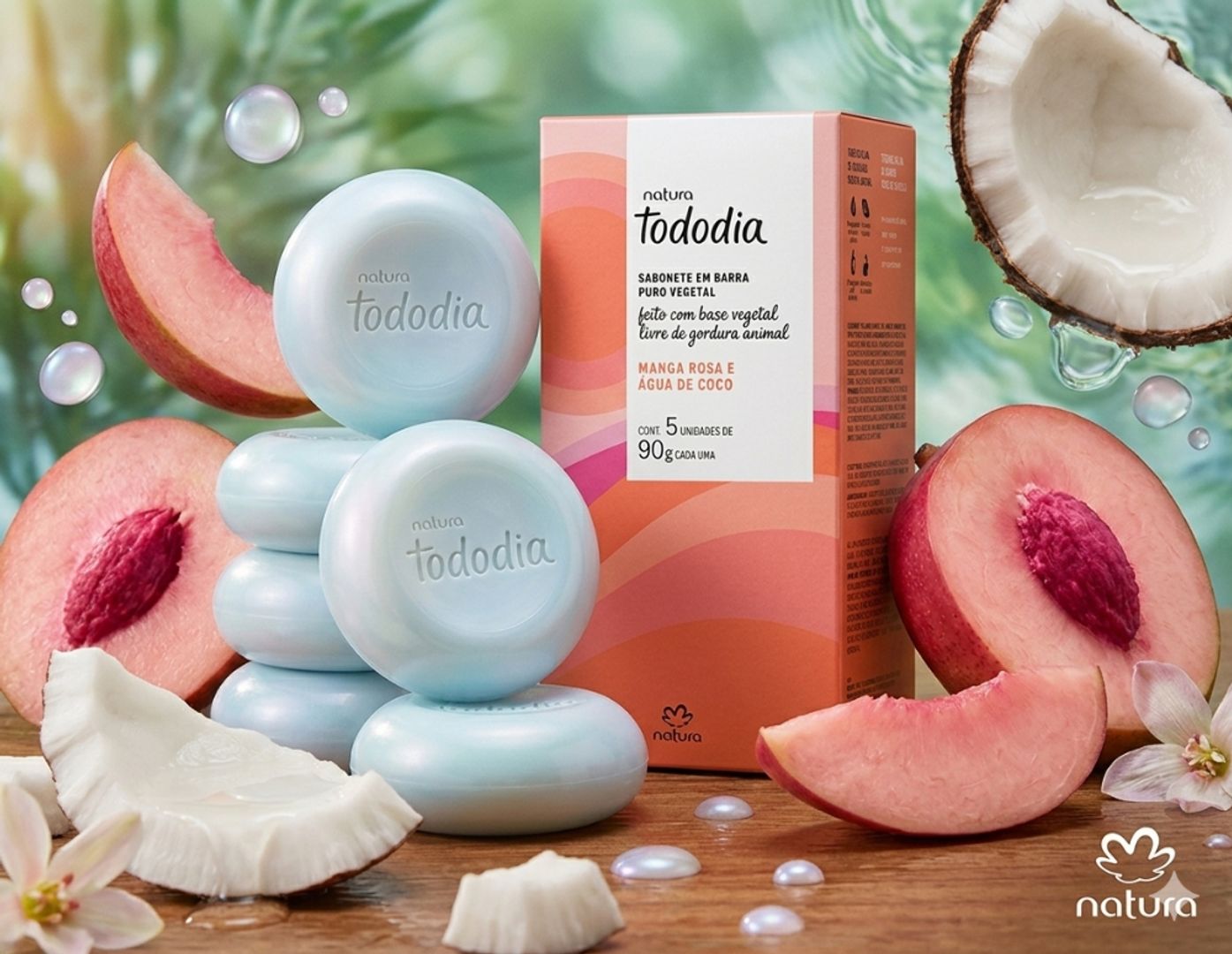 Jabon En Barra *5und Mango Rosa Y Agua De Coco