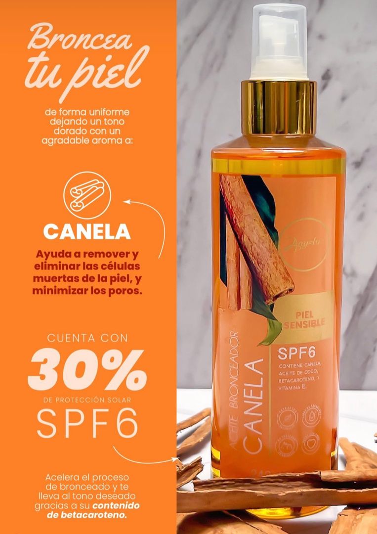 ACEITE BRONCEADOR CANELA