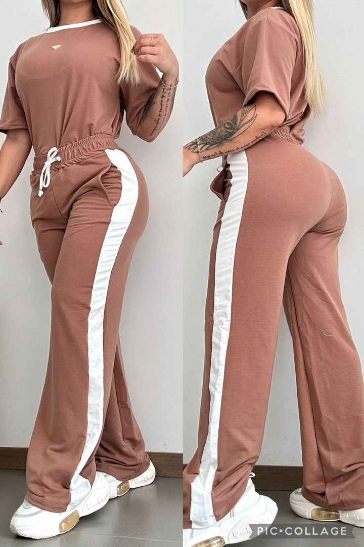 HERMOSO CONJUNTO BOTA RECTA CON LATERAL