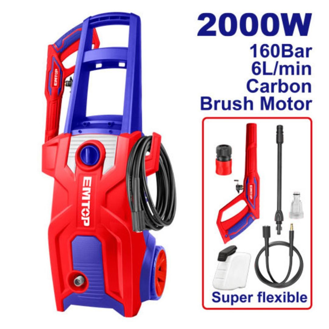 EMTOP HIDROLAVADORA 2.000W/120V 2.320PSI FLUJO 6,0L/MIN SUPER EMTOP
