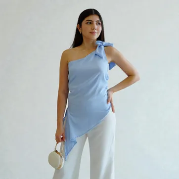 Blusa elegante asimetrica - imagen 1