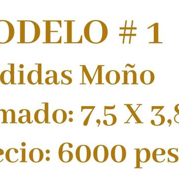 #1 MED. 7.5x3.8cm  - imagen 2