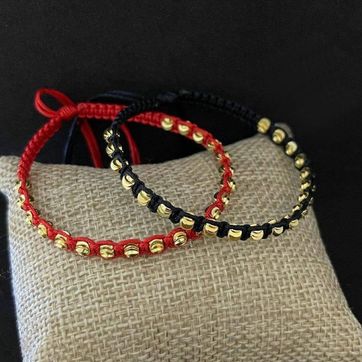 Imagen del producto Par balín italiano 4mm tejido macramé 