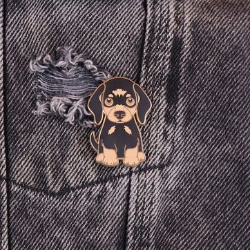 PIN SALCHICHA NEGRO-CAFÉ - imagen 3