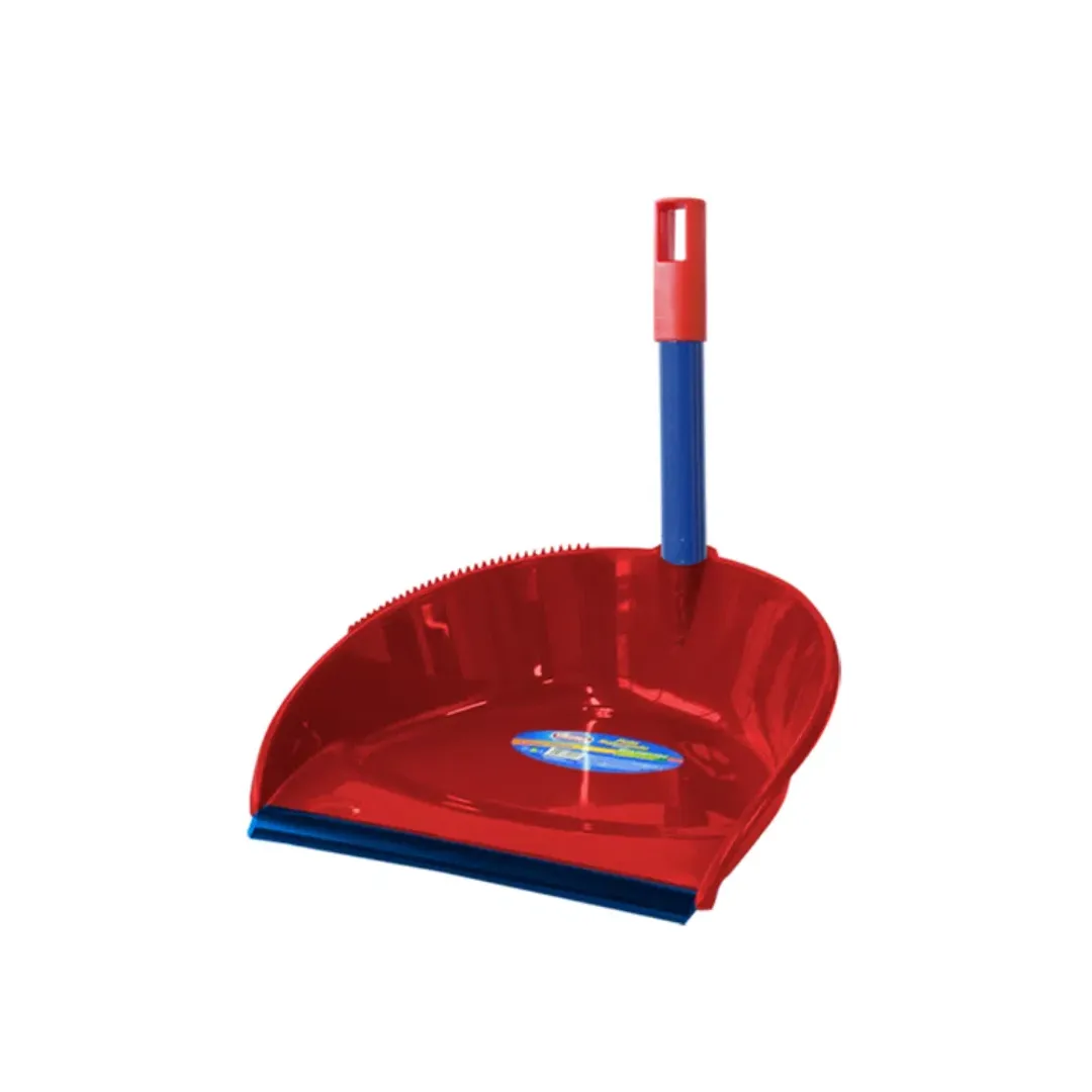 RECOGEDOR CON BANDA ROJO TASK ARCOASEO MANGO/PLAST 