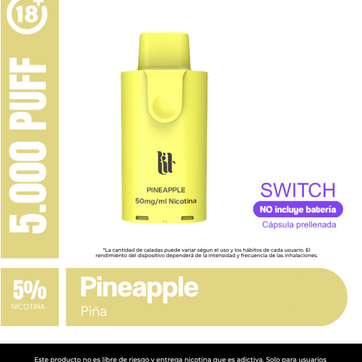 Imagen del producto Lit Pod Switch Pineapple Ice 5% Nic 5.000 Puffs