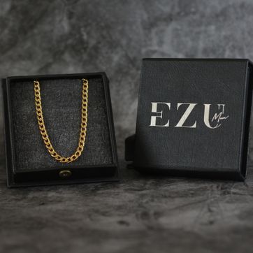 Cadena cubana 4 mm - dorada - imagen 2