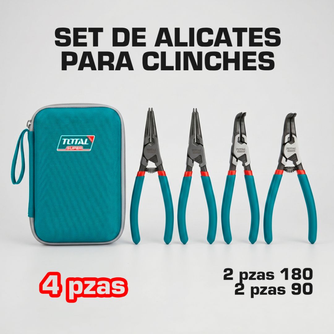 ALICATES PARA CLINCHES 4 PIEZAS