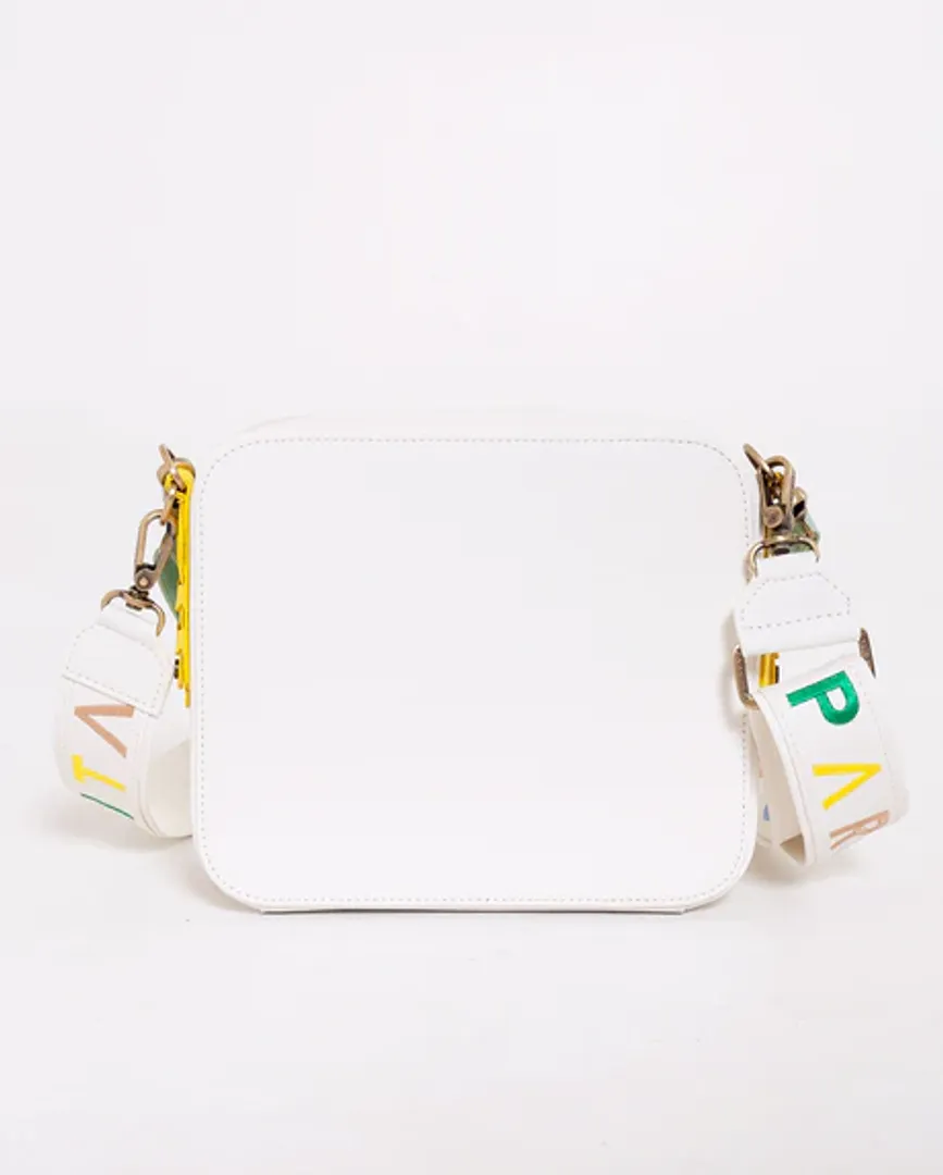 CARTERA FLORA BLANCO