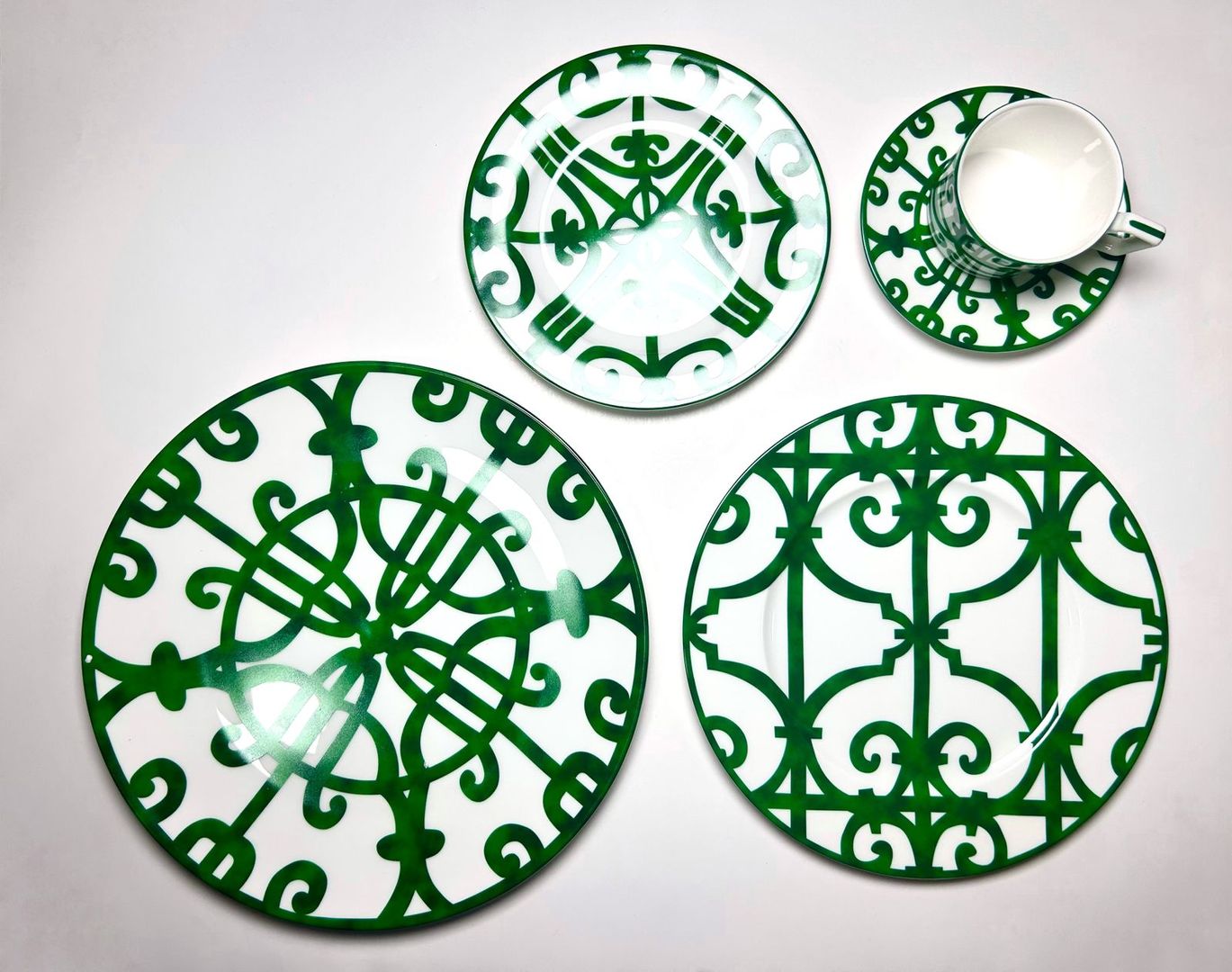 VAJILLA HERMES VERDE