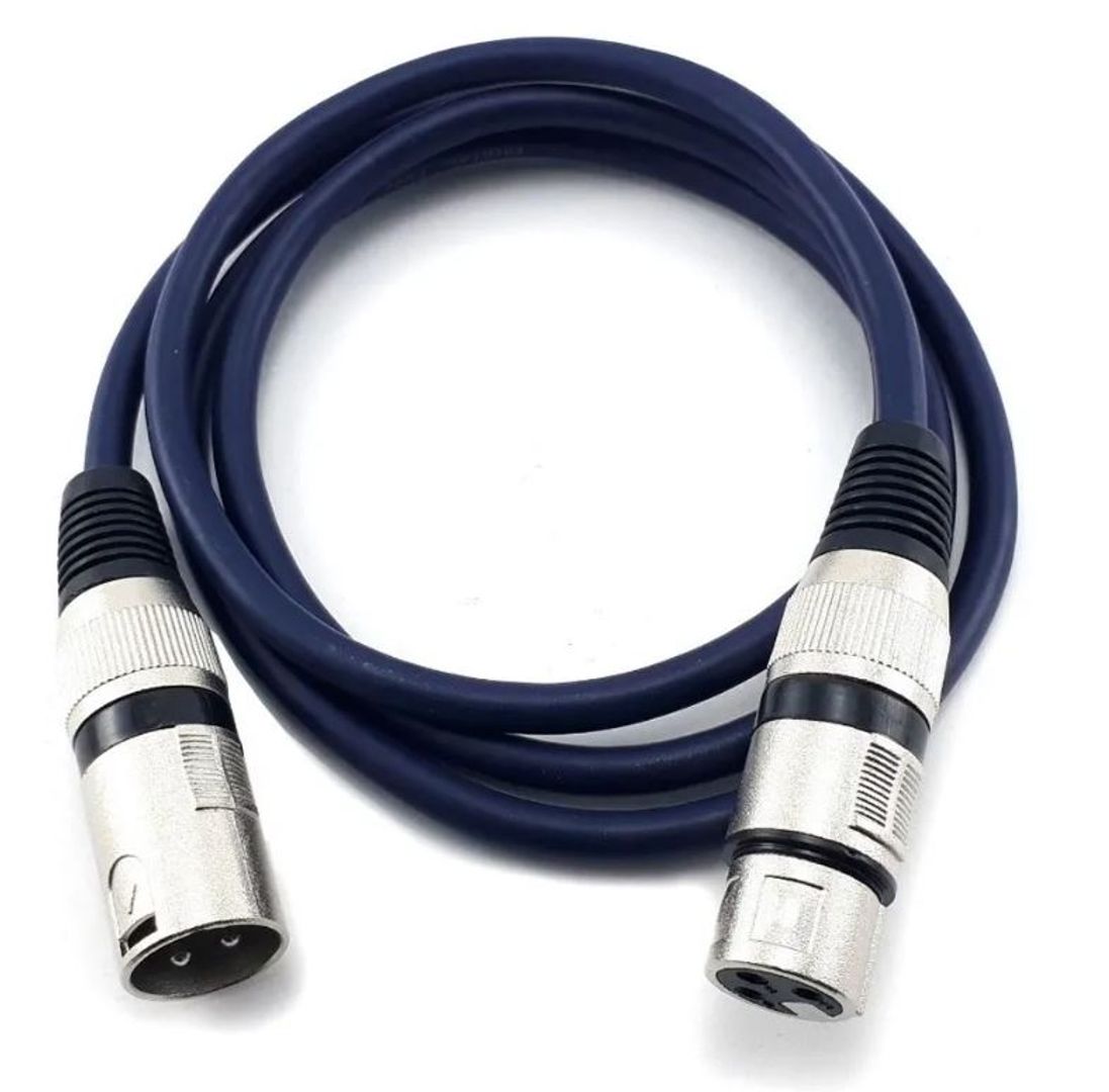 Cable Micrófono XLR Cannon macho a XLR Cannon hembra 1.5mts.