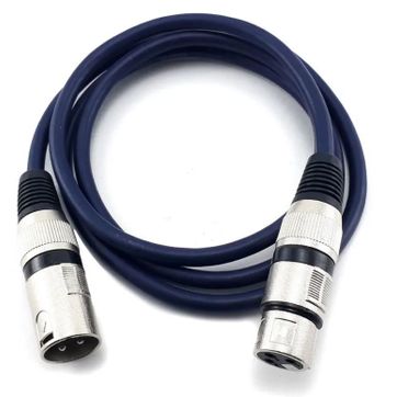 Imagen del producto Cable Micrófono XLR Cannon macho a XLR Cannon hembra 1.5mts.