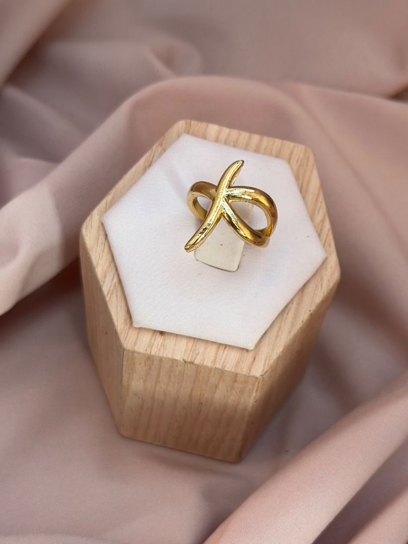 Anillo figura cruzada 