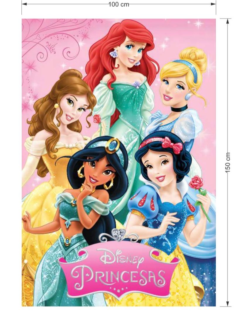 FONDO EN TELA 1 x 1.50 PRINCESAS