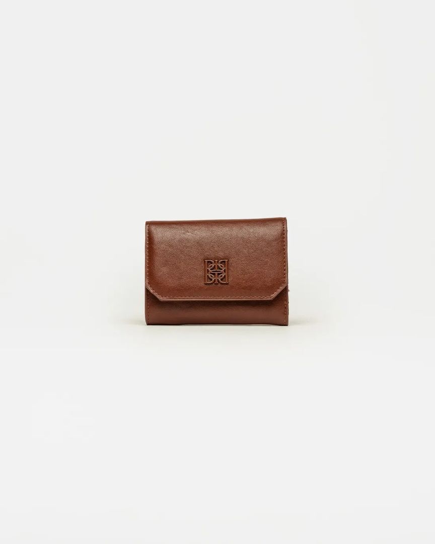 BILLETERA P&P EFECTO CUERO TABACO