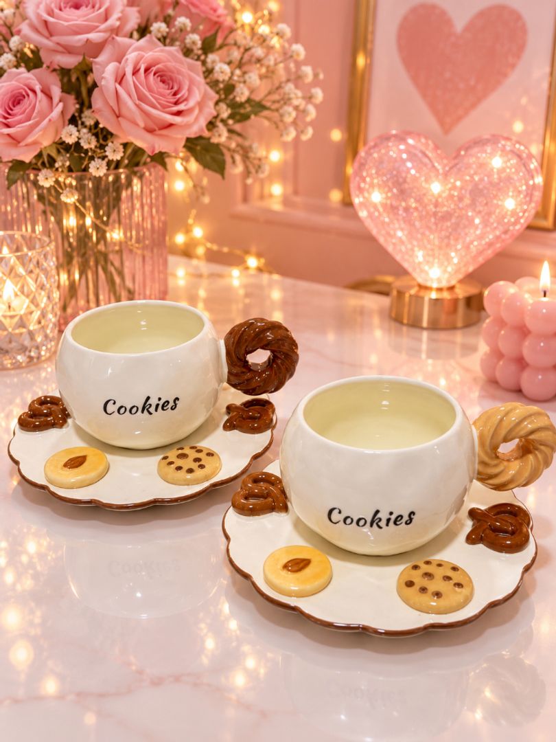 Set Mug plato cookies