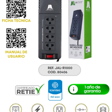 Imagen del producto REGULADOR DE VOLTAJE JAL-R1000