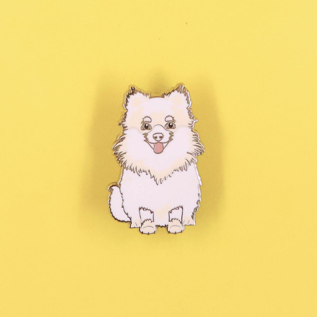PIN POMERANIA BLANCO