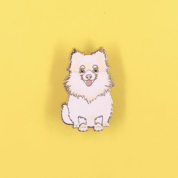 PIN POMERANIA BLANCO - imagen 1