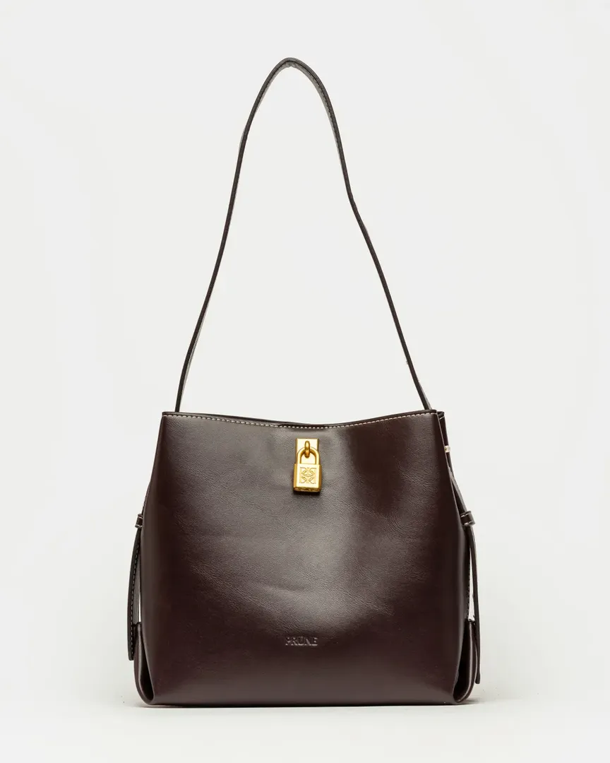 BOLSO THE LOCK CHOCOLATE