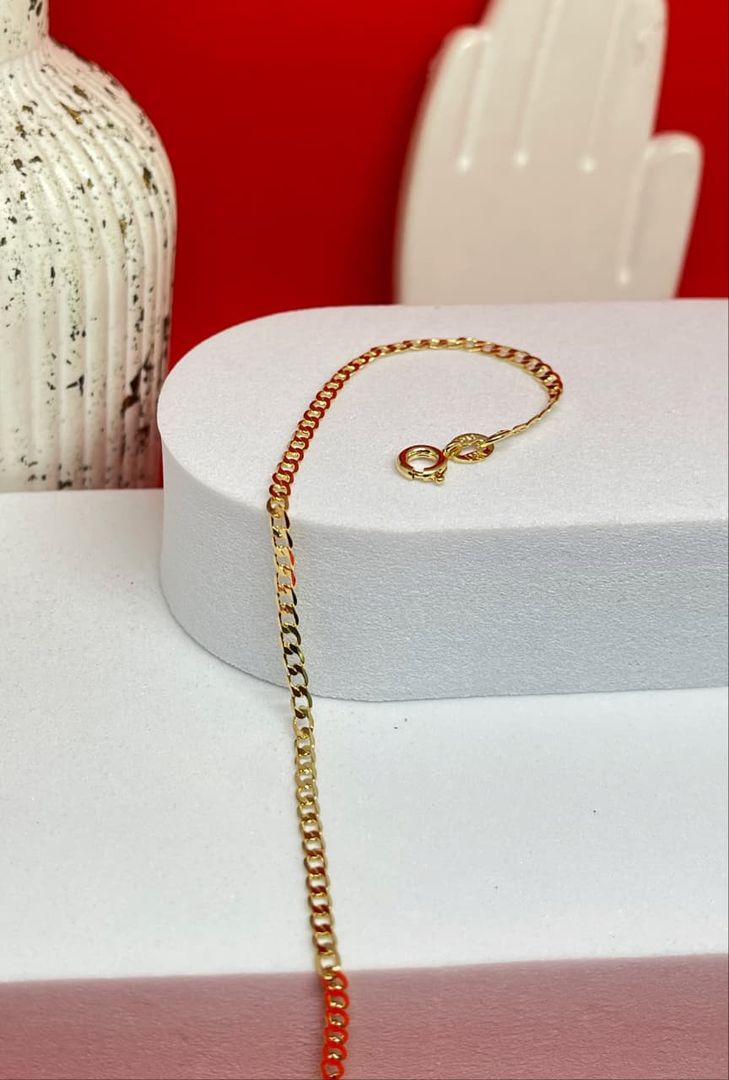 Pulsera cubana 2.2mm de 18cm 