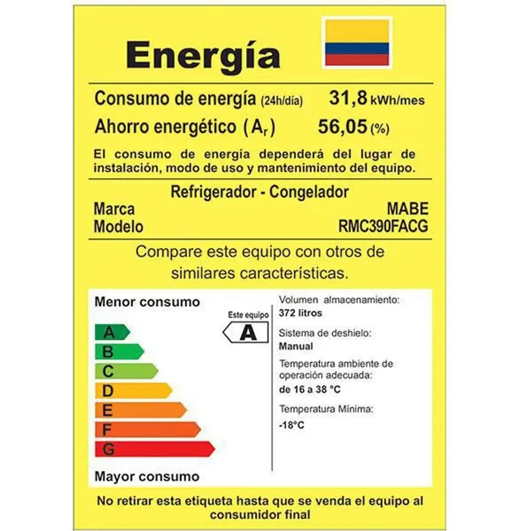 NEV MABE 390 LTS CYCLE DE FROST NEW
