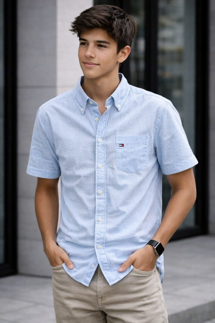 Camisa Tommy Hilfiger corrugada