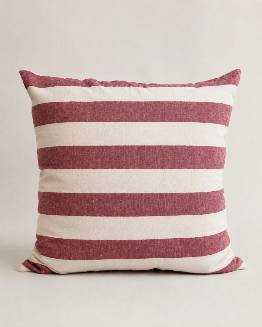 Almohadón red stripes  