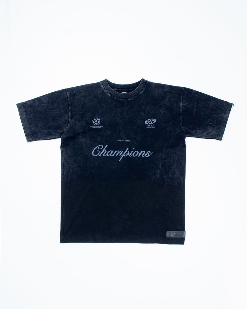 camiseta mundial acid wash negra 