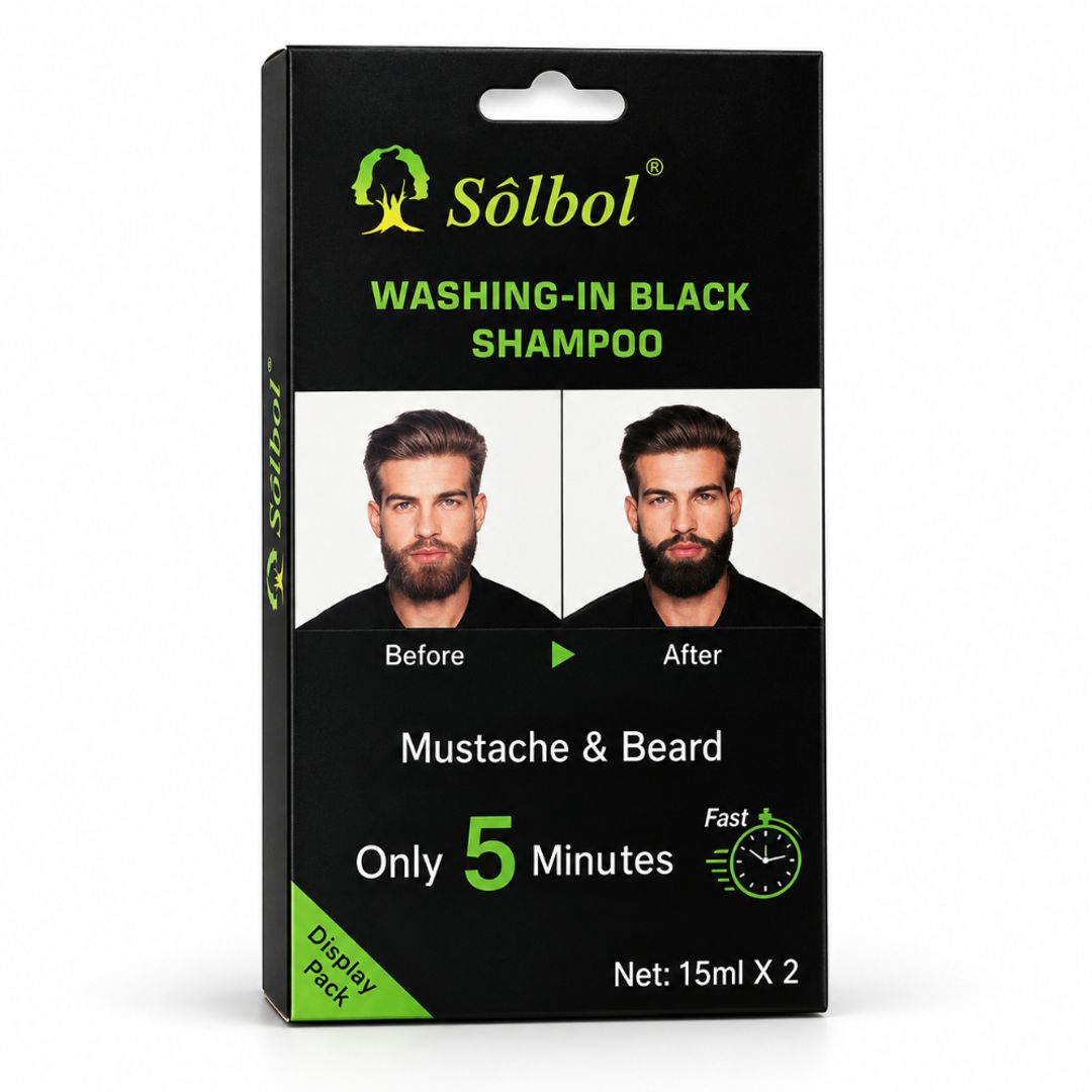Shampo negro para barba