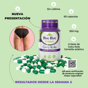 Capsulas Bye bye celulitis Gotu Kola  - imagen 6