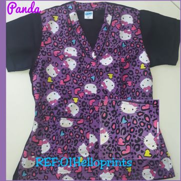Imagen del producto  Uniforme antifluido estampado en frente