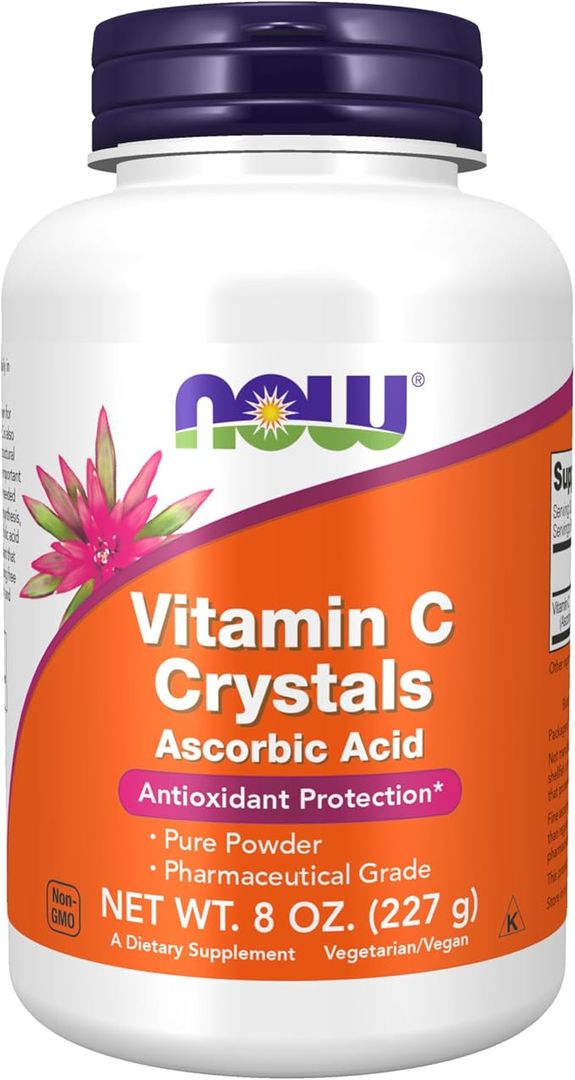 Cristales de vitamina C, 100 % ácido ascórbico, polvo puro, B001F0QVXY, 8 onzas