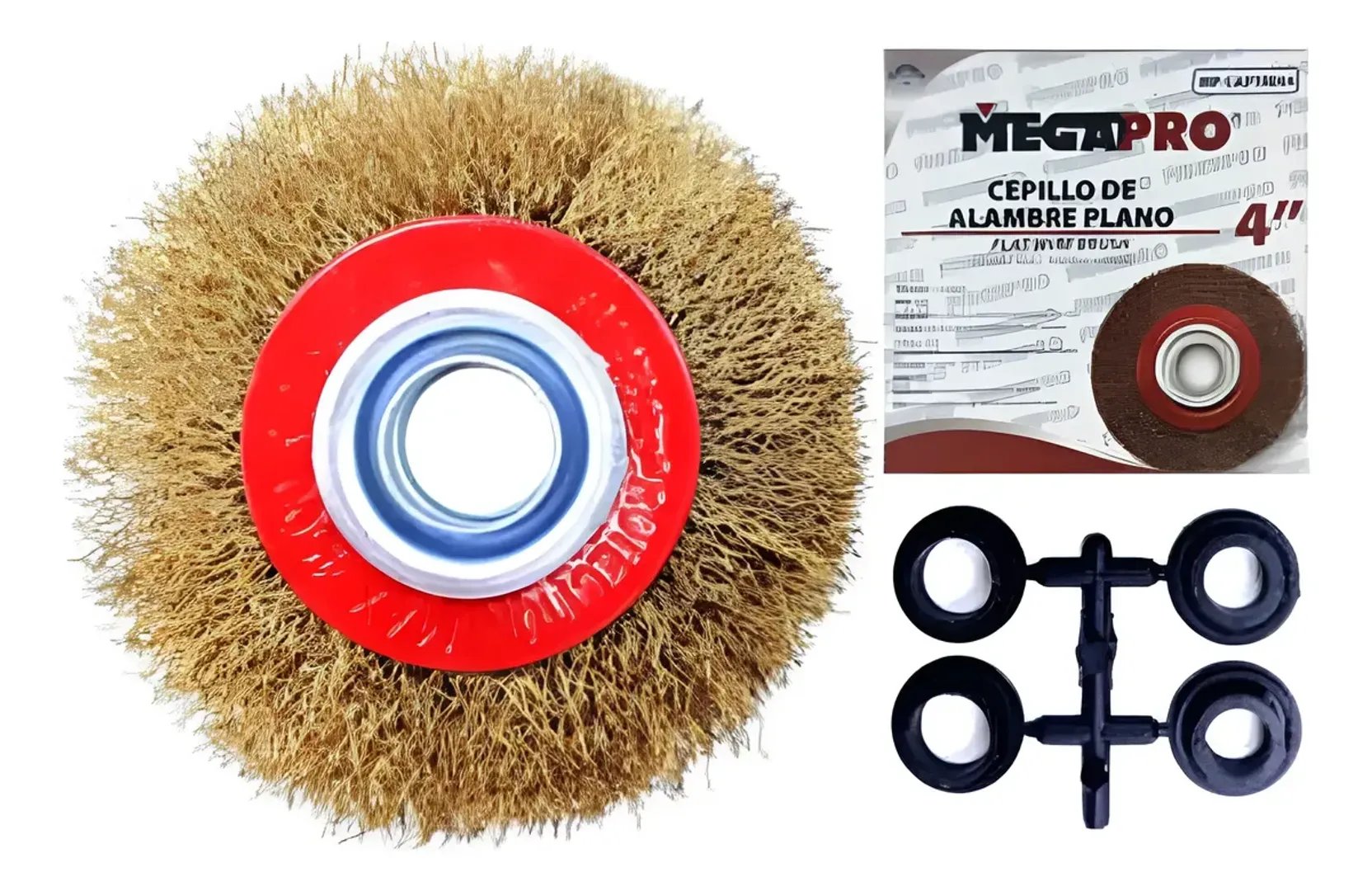 DISCO CEPILLO PLANO 4" ENTORCHADO 