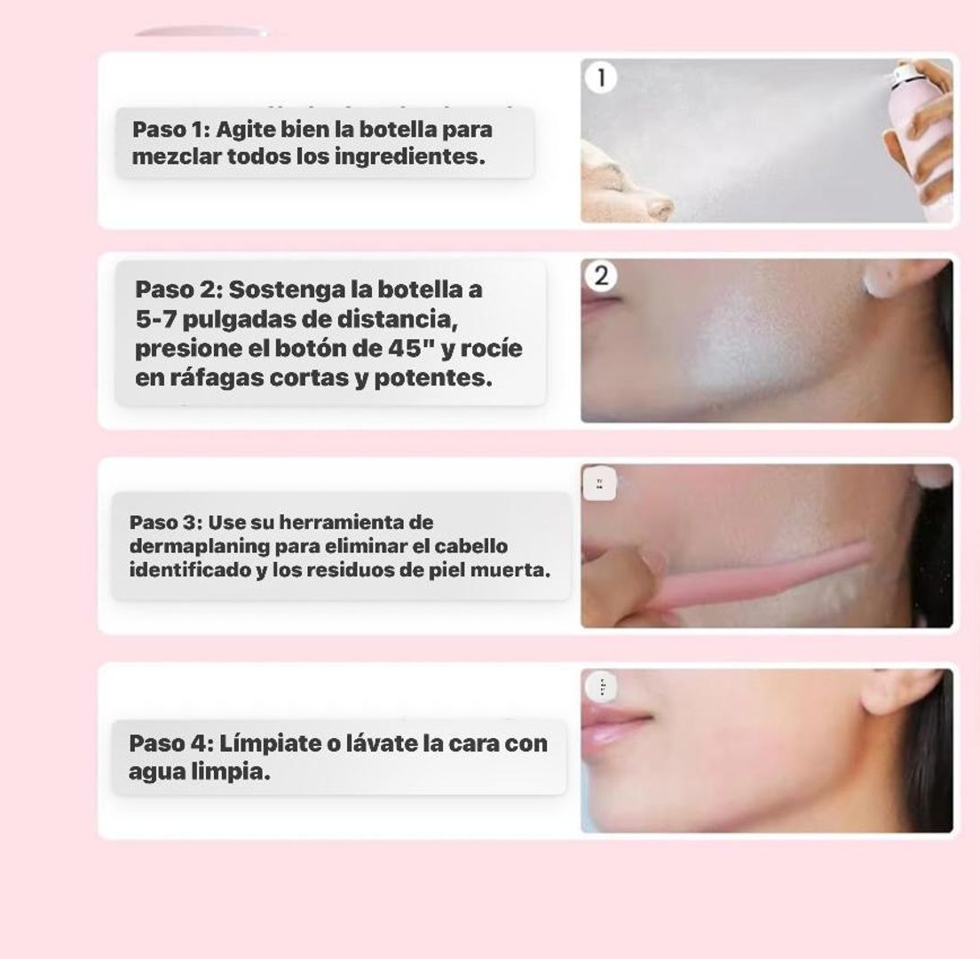 Spray Identificador de Vello Facial
