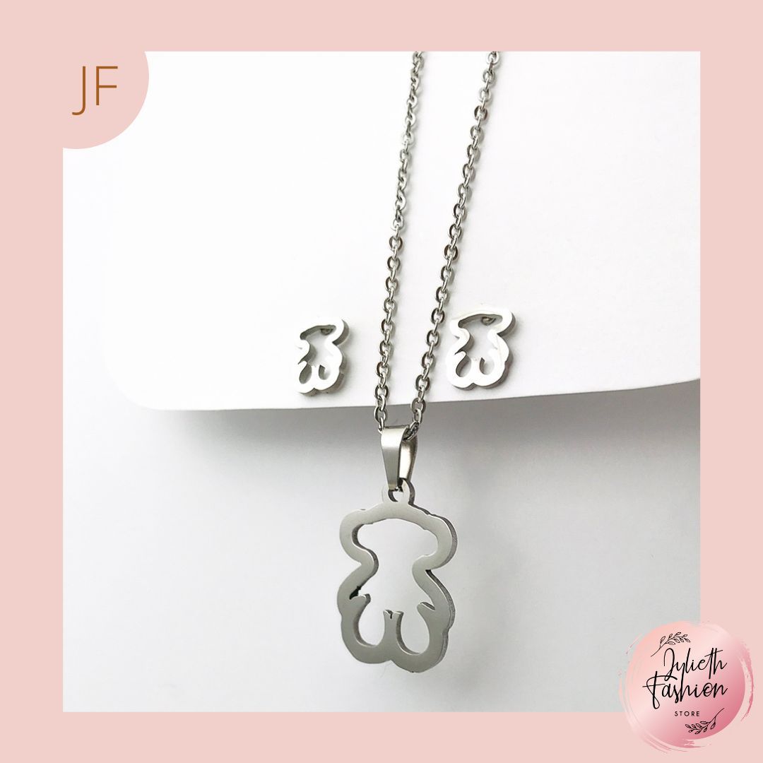 CONJUNTO COLLAR DIJE ARETES 