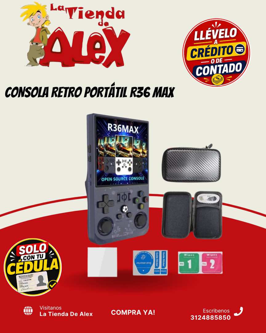 CONSOLA RETRO PORTÁTIL R36 MAX