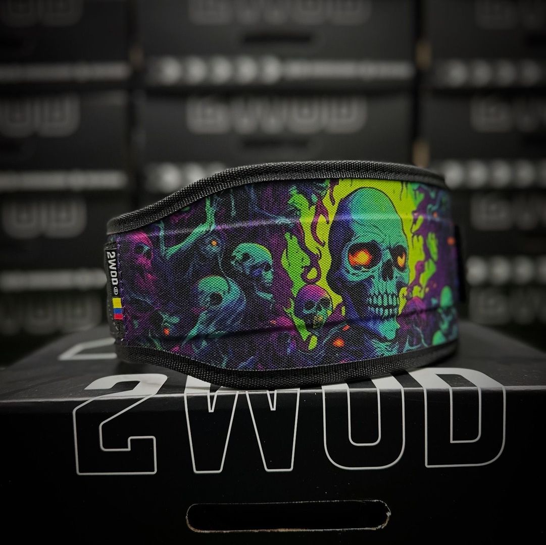 CINTURON SKULL MORADO