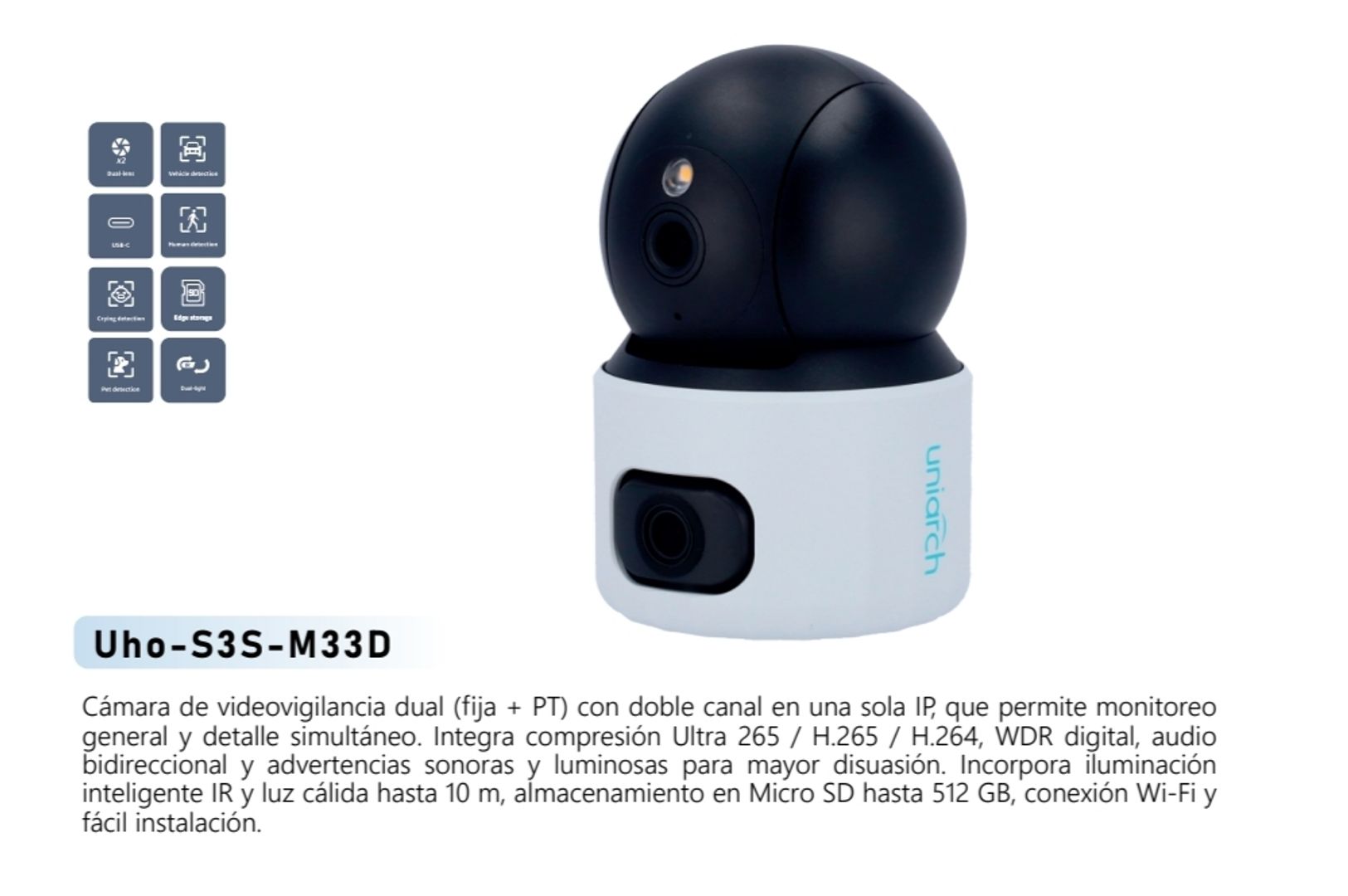 CAMARA DUAL UNIVIEW 