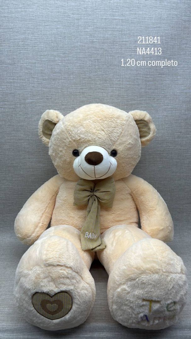 OSO PATAS LARGAS CON MOÑO (BABY) 1.20 CM