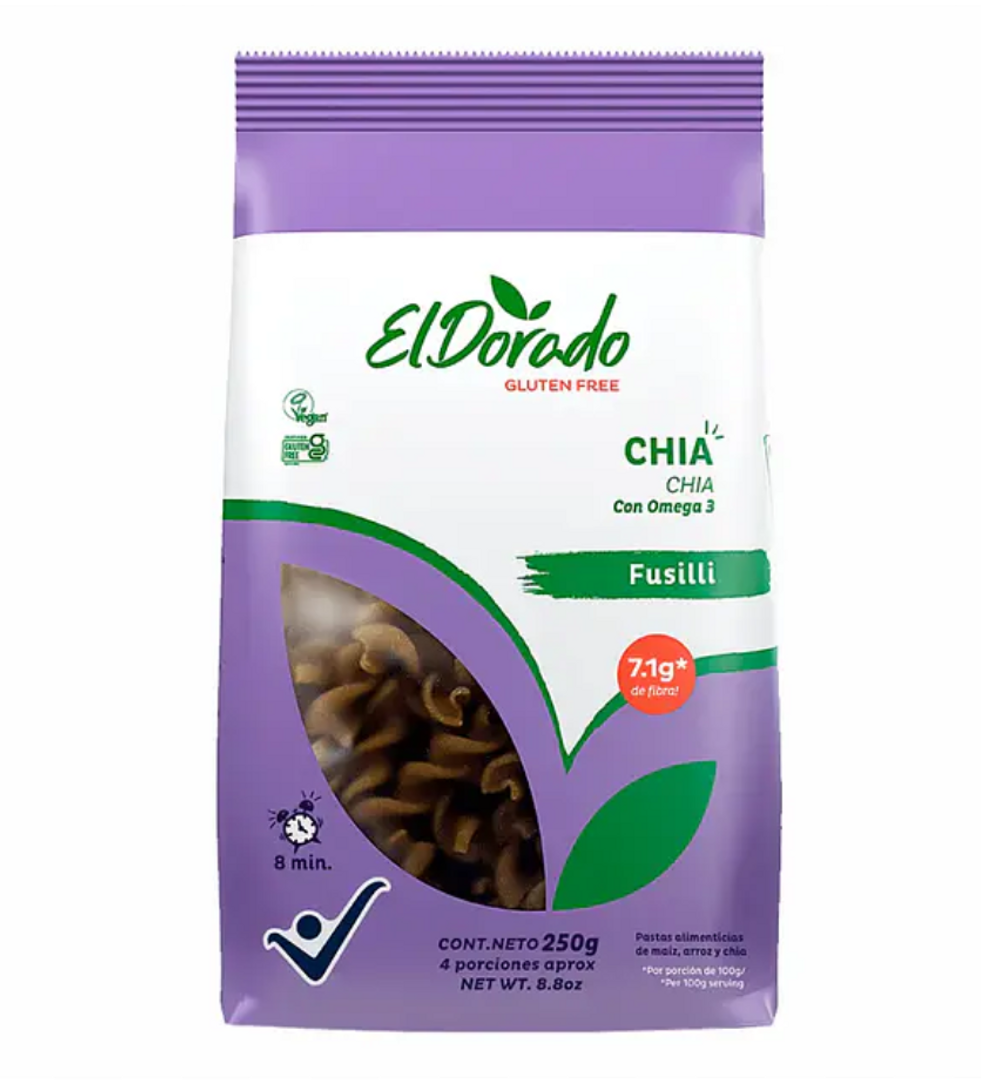 PASTA CHIA FUSILLI X 250 GR