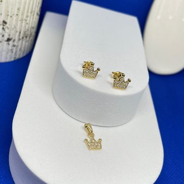 Conjunto corona queen circonias - imagen 1