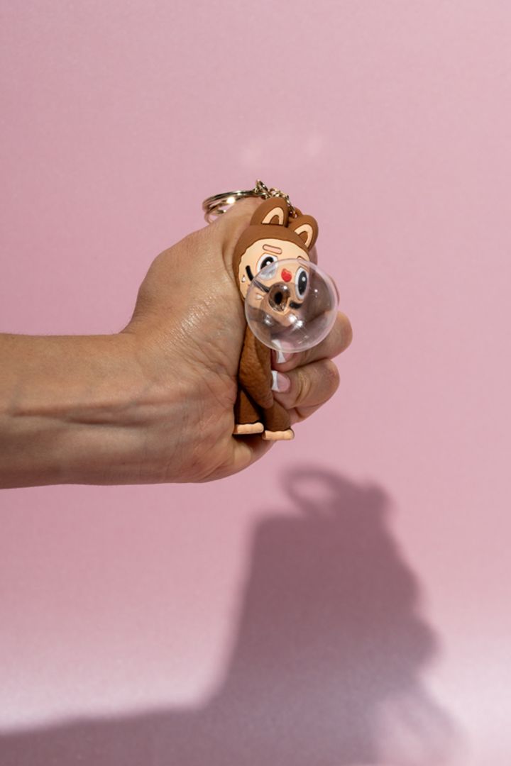 LLAVERO LABUBU BURBUJA