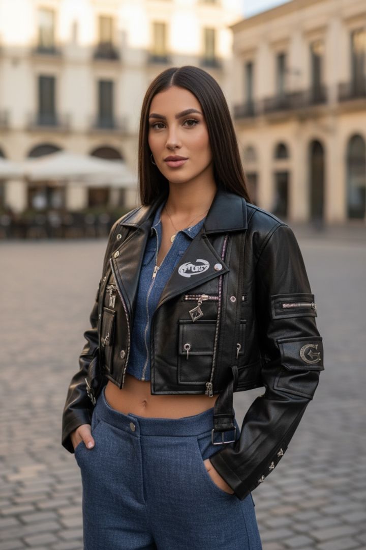 CHAQUETA TIPO CUERO TRUEDITIN