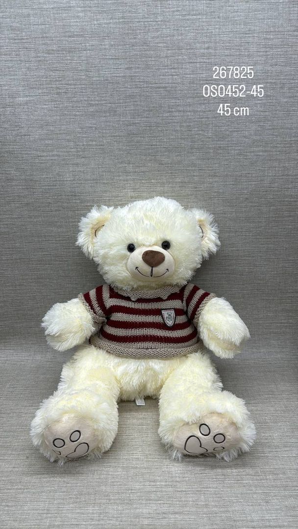 OSO CON SUÉTER TEJIDO 45 CM