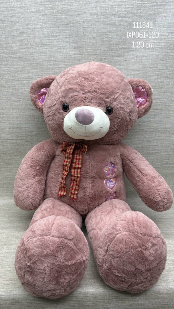 OSO PATAS  LARGAS  BORDADO CON CINTA DE 1.20 CM 