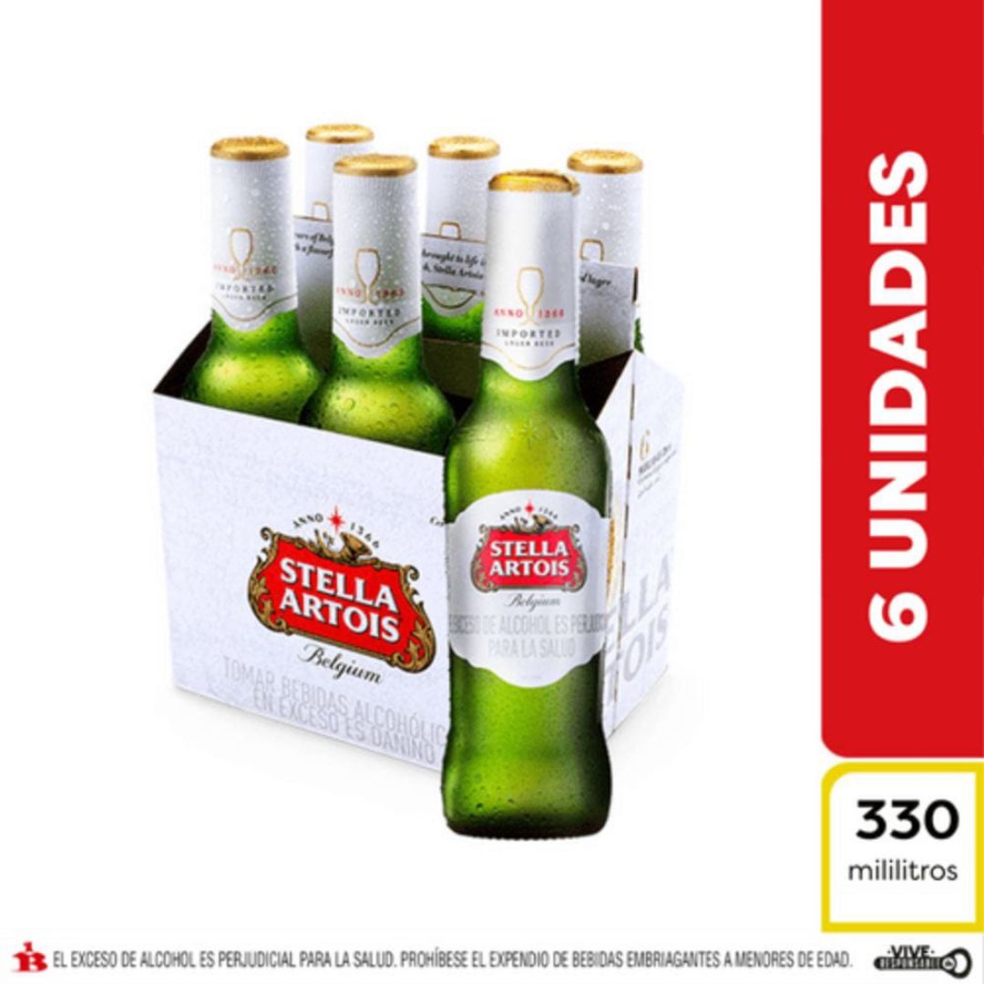 Six Stella Artois