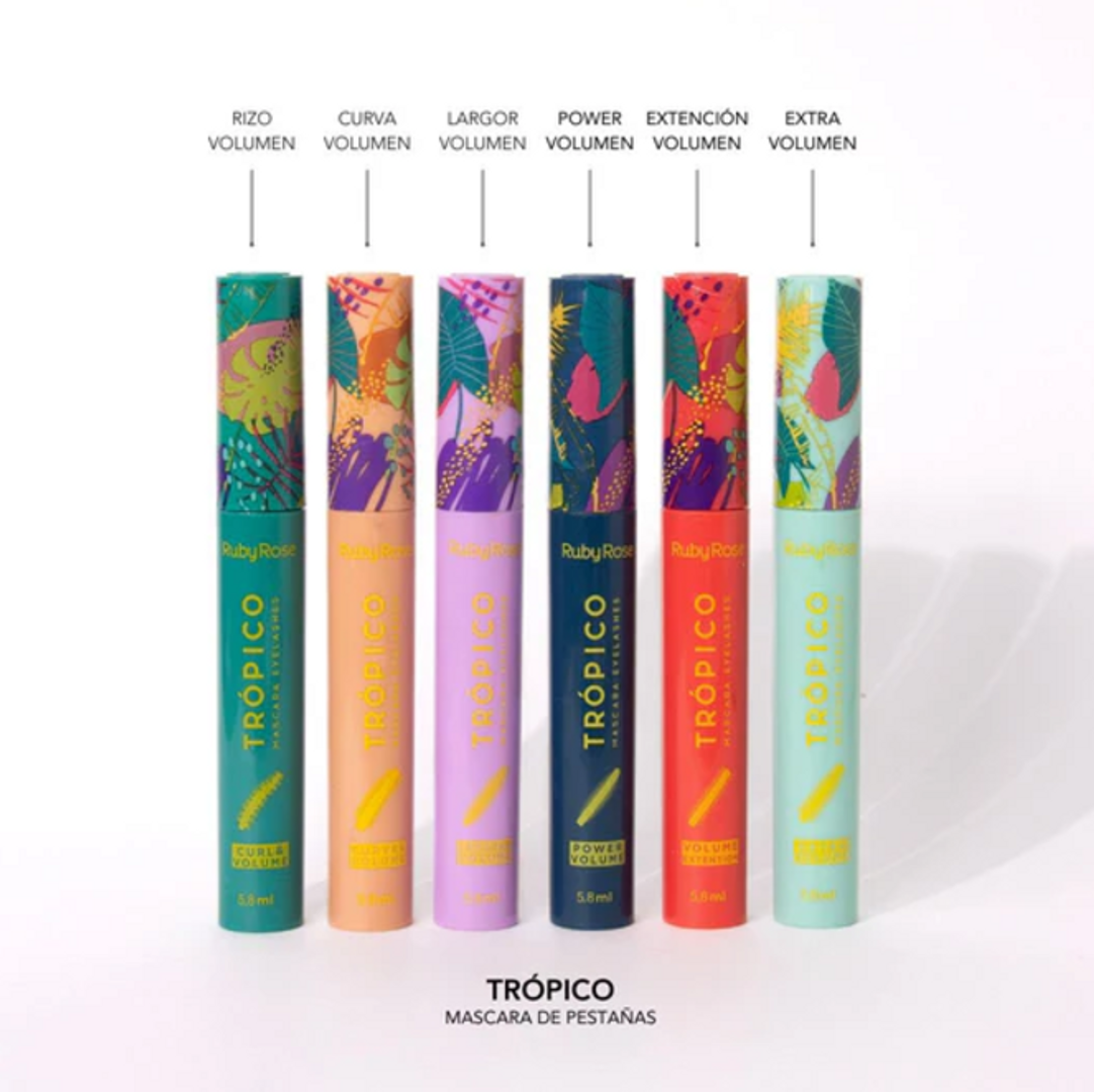 Pestañinas ruby rose tropico