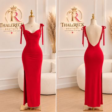 Imagen del producto Vestido rojo con tirantes 