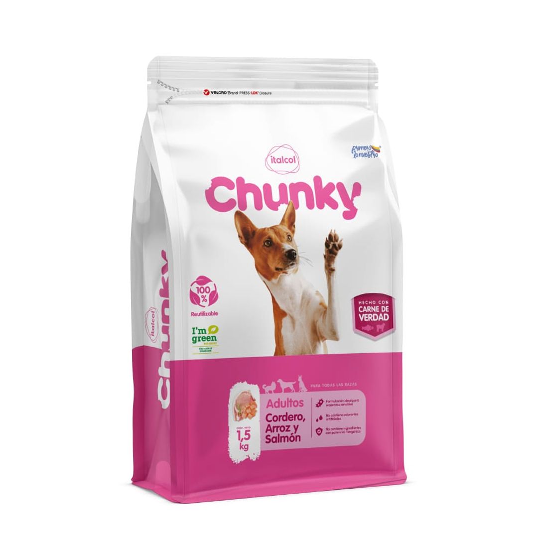 CHUNKY ADULTO CORDERO SALMON 1.5 KG